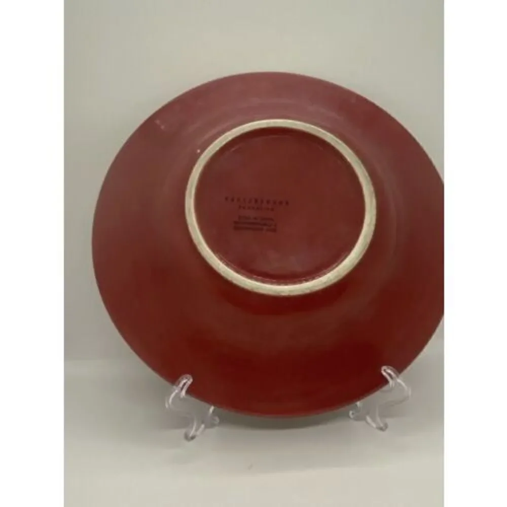 Pottery Barn SAUSALITO Merlot Red Salad Plates 10”